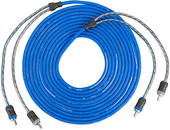 19.69 ft Oxygen-Free Copper Car Audio RCA Cable