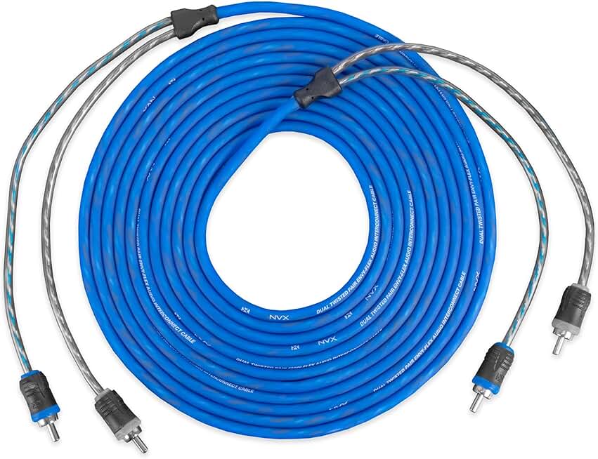 19.69 ft Oxygen-Free Copper Car Audio RCA Cable