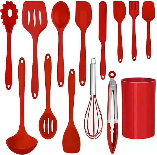 14-Piece Heat-Resistant Silicone Cooking Utensils Set
