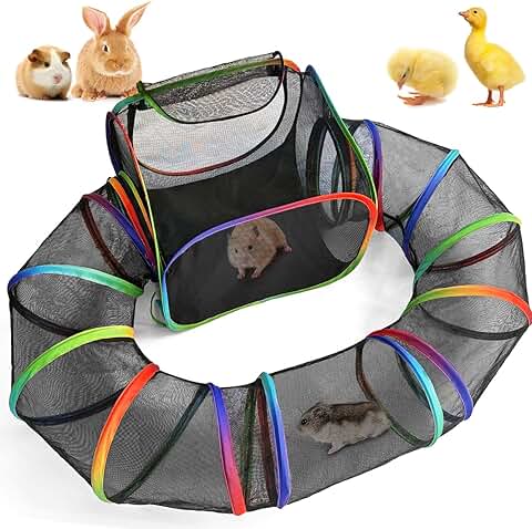 Guinea Pig Playpen with Tunnel and Open Side