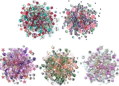 Iridescent Embellishments for Crafts, 50g