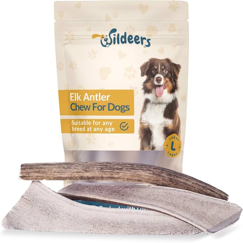 Large Split Elk Antler Chews for Medium and Large Dogs