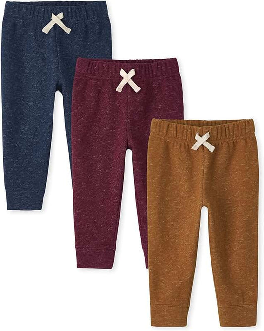 Toddler Boy Striped Fleece Jogger Pants 2-Pack