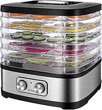 Electric Food Dehydrator with 5 Trays and Temperature Control