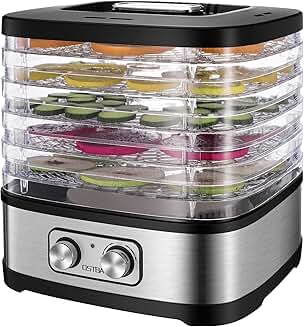 Electric Food Dehydrator with 5 Trays and Temperature Control