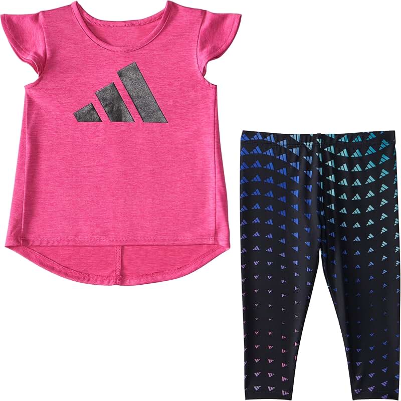 Baby Girl Flutter Sleeve Top and Leggings Set