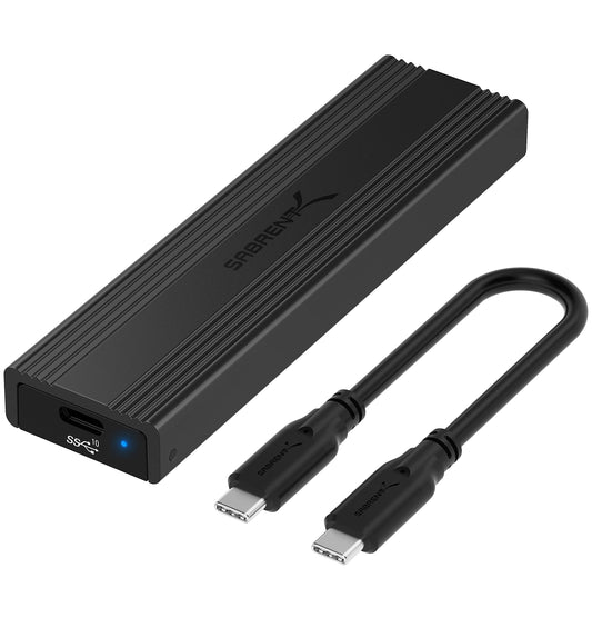 USB 3.2 Type-C SSD Enclosure for M.2 PCIe NVMe and SATA