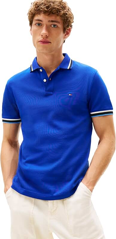 Men's Slim Fit Short Sleeve Casual Polo Shirt