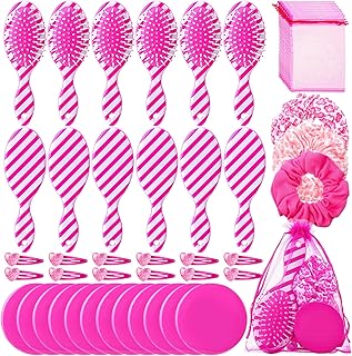 Pink Girls Makeup Party Favors Set with Hair Accessories