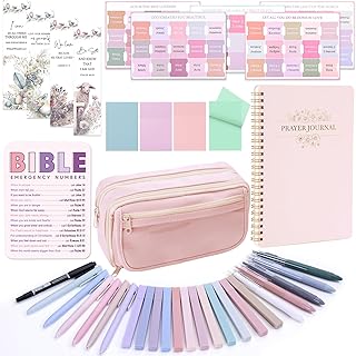 Bible Study Supplies Kit with Highlighters and Tabs