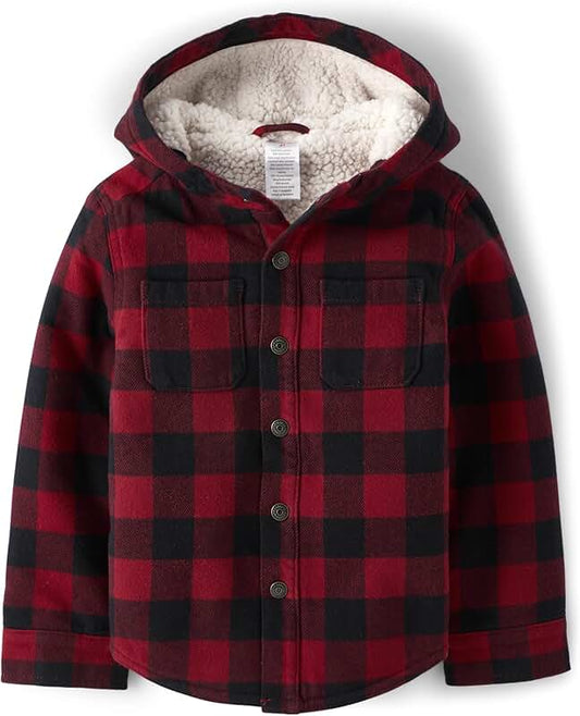 Toddler Boy Sherpa Shacket for All Seasons
