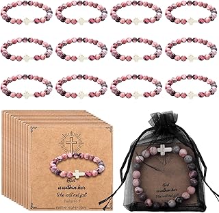12 Christian Gift Bracelets for Women with Cards