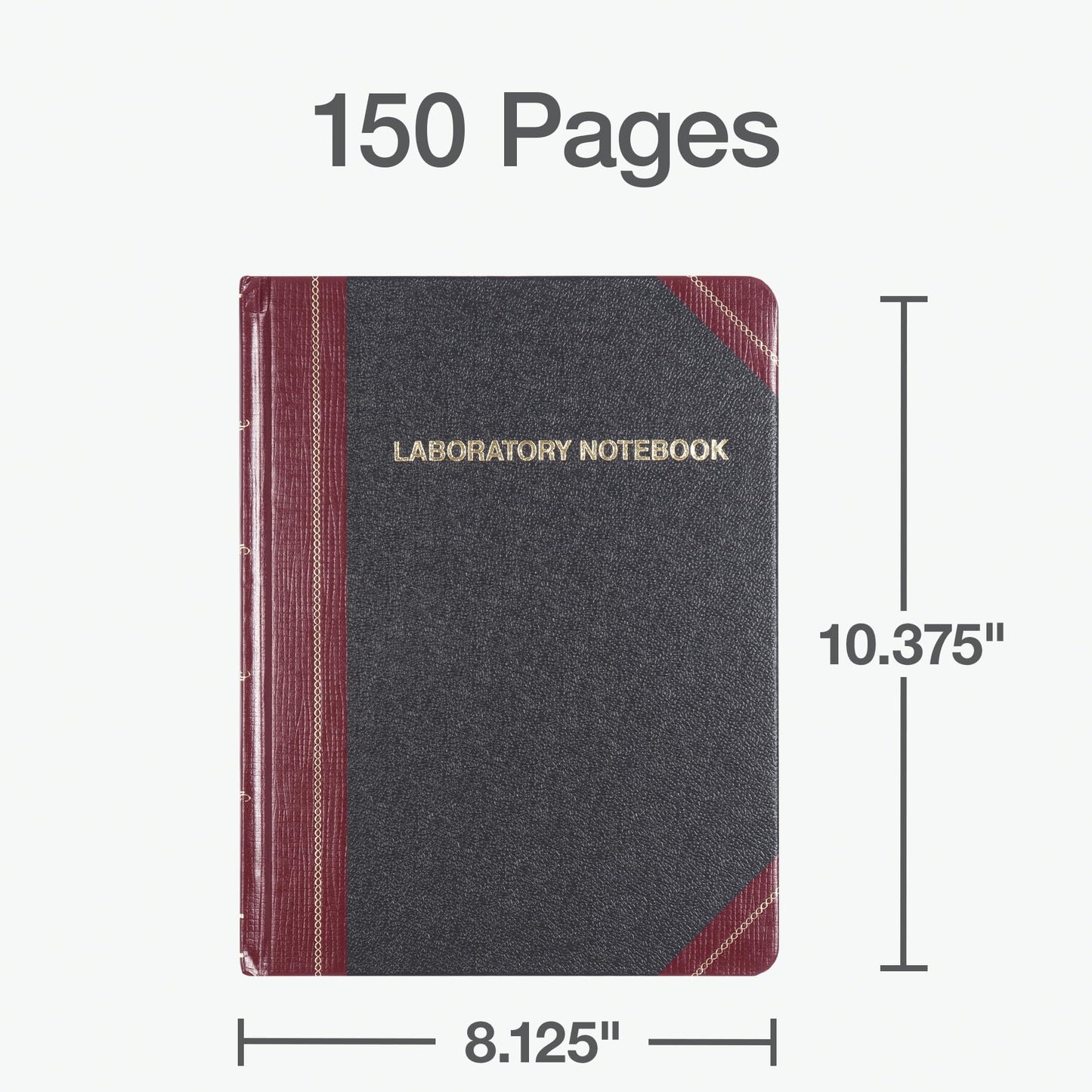 Laboratory Record Book, 150 Pages, 8-1/8 x 10-3/8 Inches