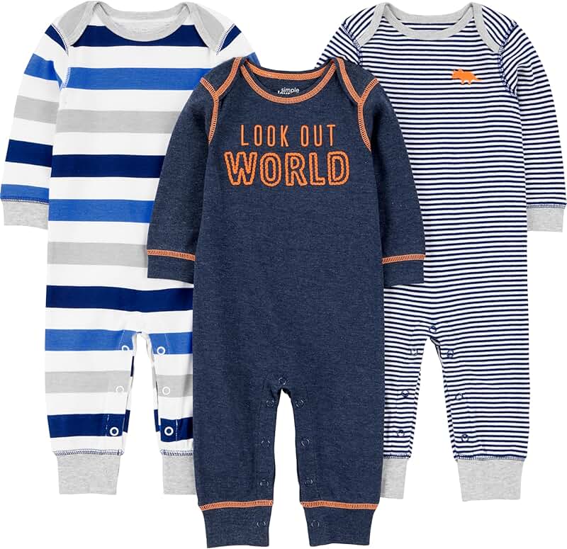 Three Baby Boy Jumpsuits