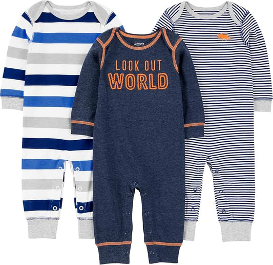 Three Baby Boy Jumpsuits
