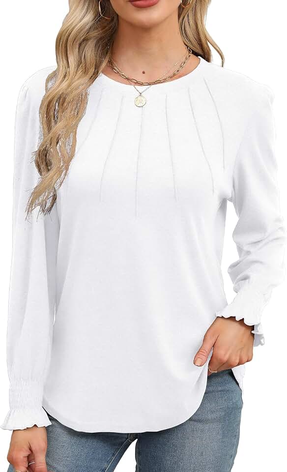Long Sleeve Women's Fall Blouses 2025