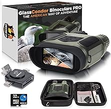 Pro Night Vision Binoculars with Infrared and 4" Screen
