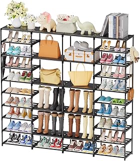 Large 4-Row Shoe Rack for 60-64 Pairs