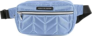 Quilted Crossbody Insulated Lunch Bag in Blue