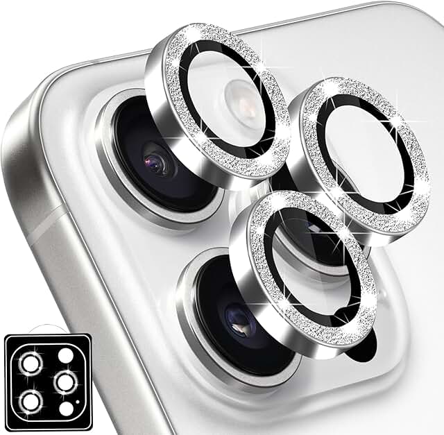 Diamond Glitter Sparkle Camera Lens Protector for Women