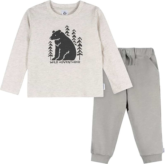 Baby Boy's Two-Piece Top and Joggers Set