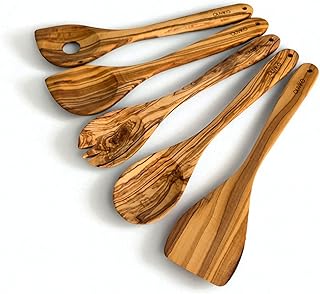 Handmade Olive Wood Spoon and Spatula Set