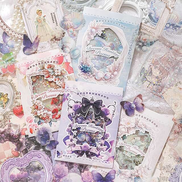 140 Sheets of Flower and Butterfly Scrapbook Stickers