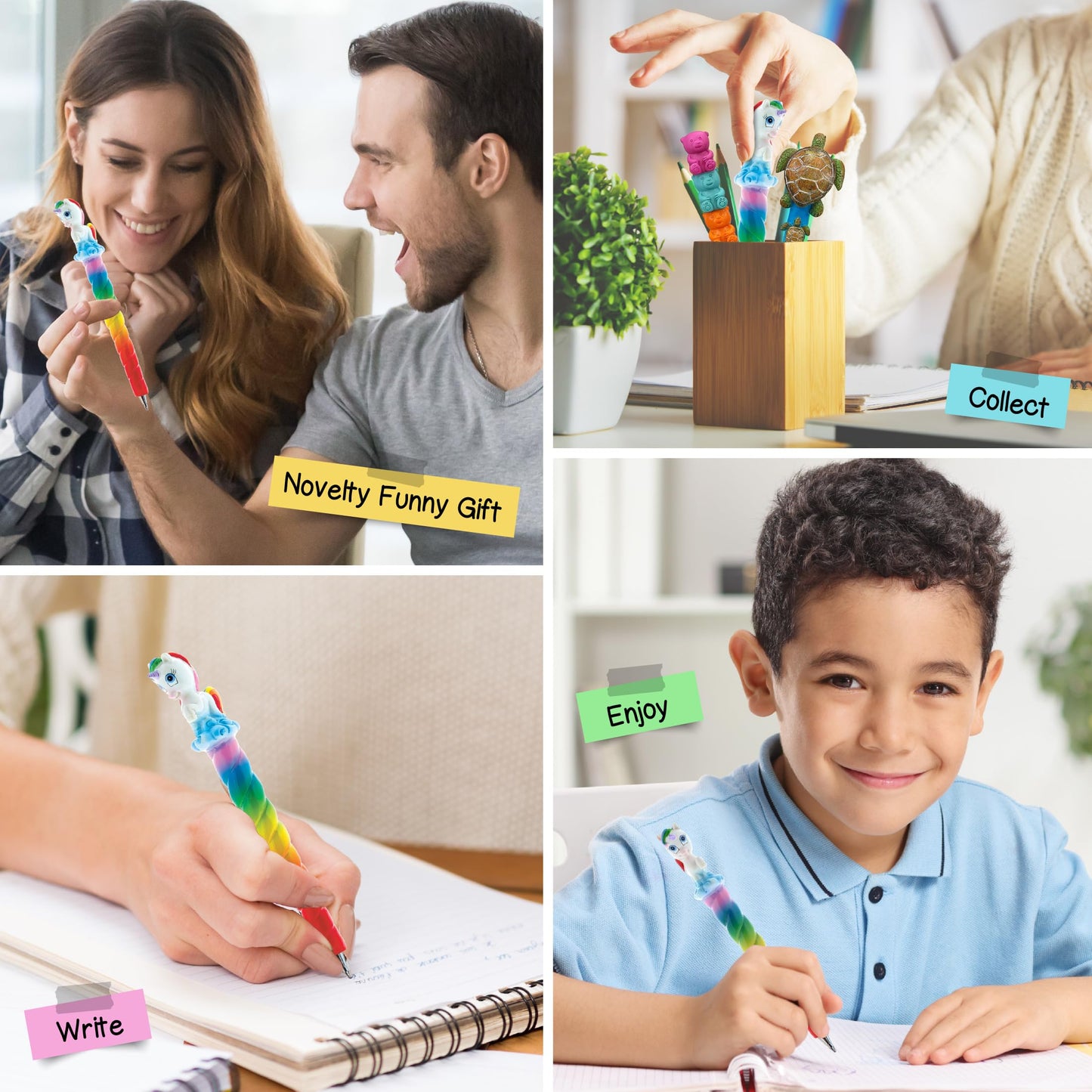 Rainbow Unicorn Novelty Pen for Kids and Adults