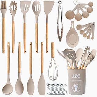 35-Piece Silicone Cooking Utensil Set with Holder