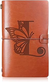 Personalized Butterfly Leather Travel Journal