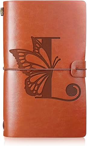 Personalized Butterfly Leather Travel Journal