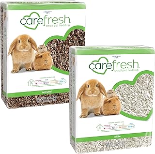 Dust-Free White and Natural Small Pet Bedding, 110 L (2 Pack)