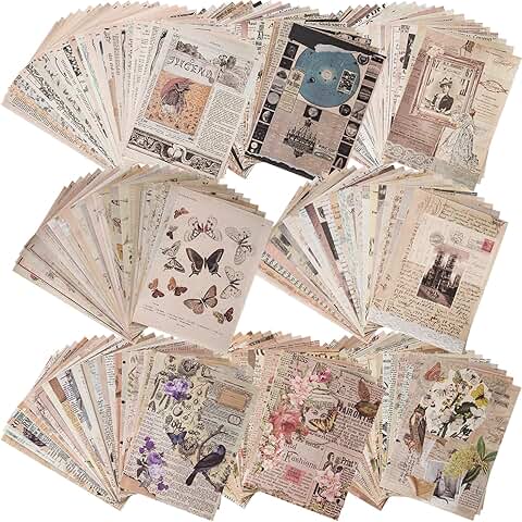 192 Sheets of Scrapbook and Craft Paper for Journals and Decor