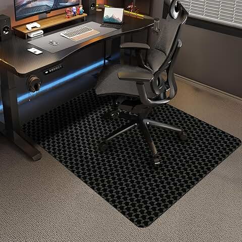 48x36 Inch Carpet Office Chair Mat with Anti-Slip and Waterproof Features