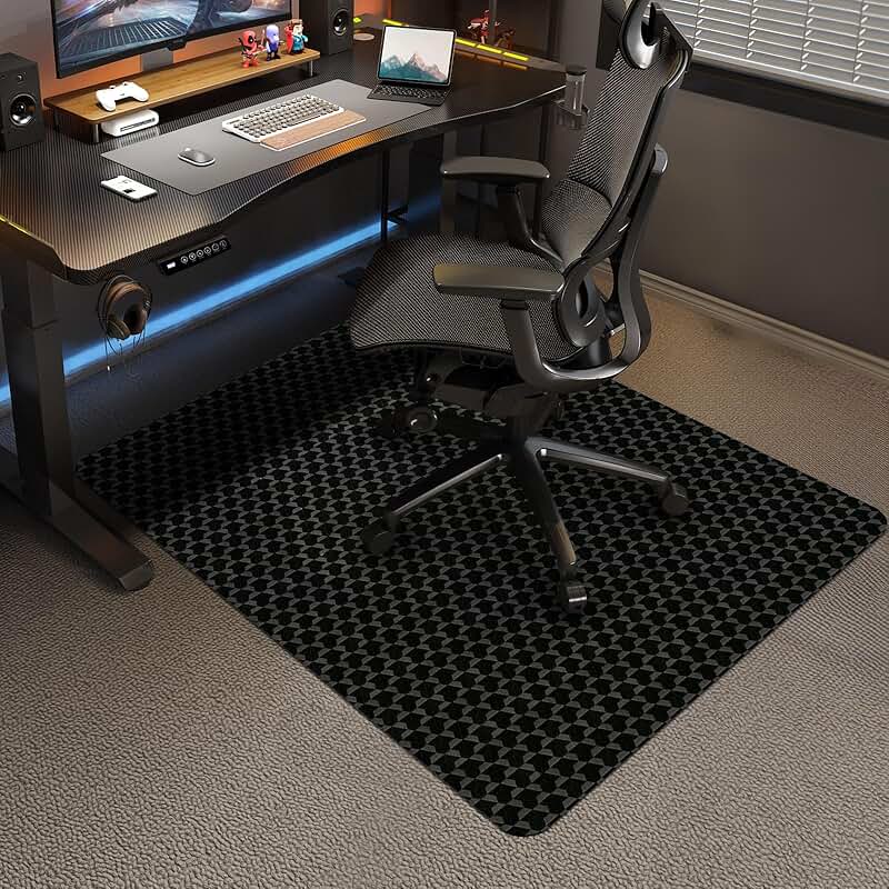 48x36 Inch Carpet Office Chair Mat with Anti-Slip and Waterproof Features