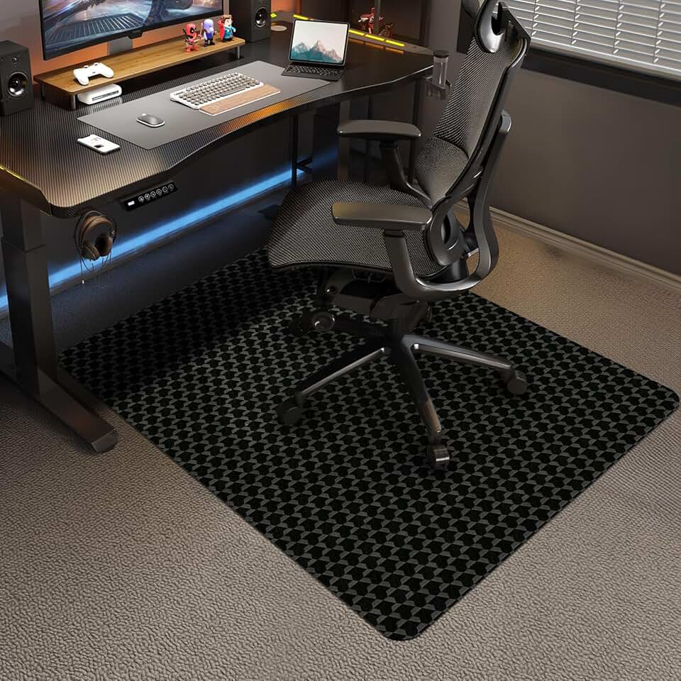 48x36 Inch Carpet Office Chair Mat with Anti-Slip and Waterproof Features