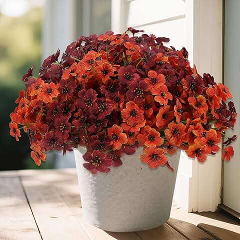 Artificial Mum Flowers for Outdoor Decor