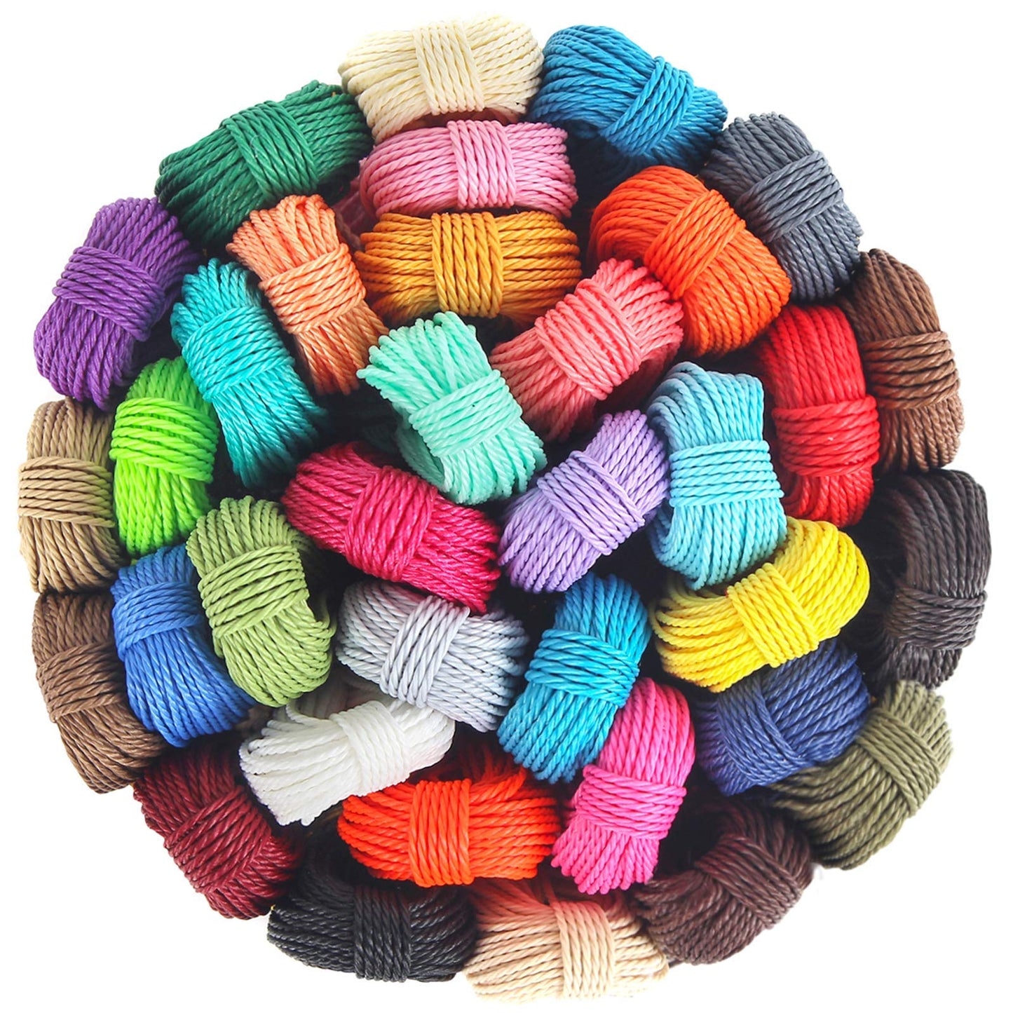 Waxed Polyester Cord Set for Jewelry Making and Bracelets