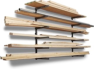 Wood and lumber storage rack with 6 levels