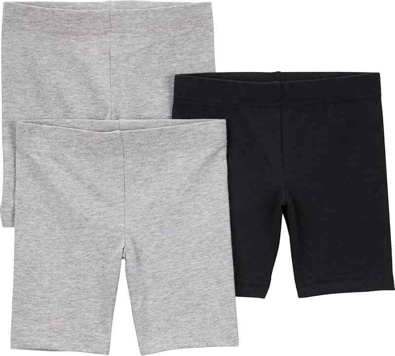 Three Pack of Shorts for Babies, Toddlers, and Girls