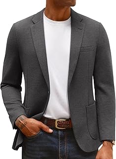 Men's Lightweight Knit Casual Blazer