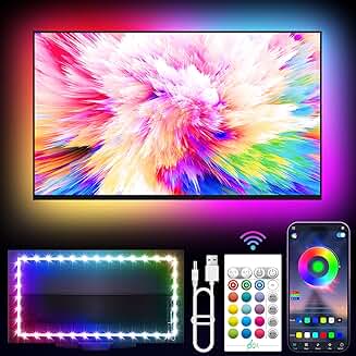 16.4ft RGB TV Backlight with Music Sync and Remote