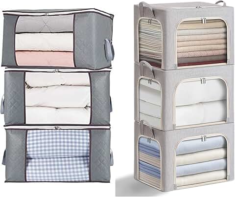 3 Pack Comforter and Clothes Storage Bags