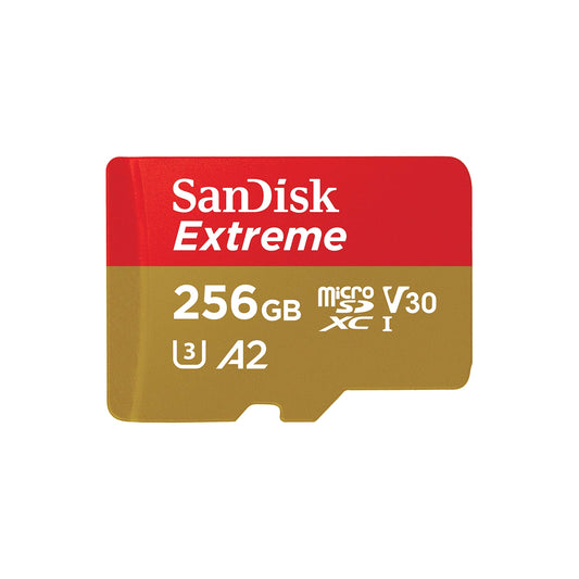 256GB MicroSDXC Memory Card with UHS-I, C10, U3, V30, A2
