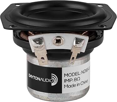 2.5-inch Aluminum Cone Full-Range Neo Driver, 8 Ohm