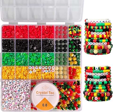 Kwanzaa Clay Beads Bracelet Making Kit