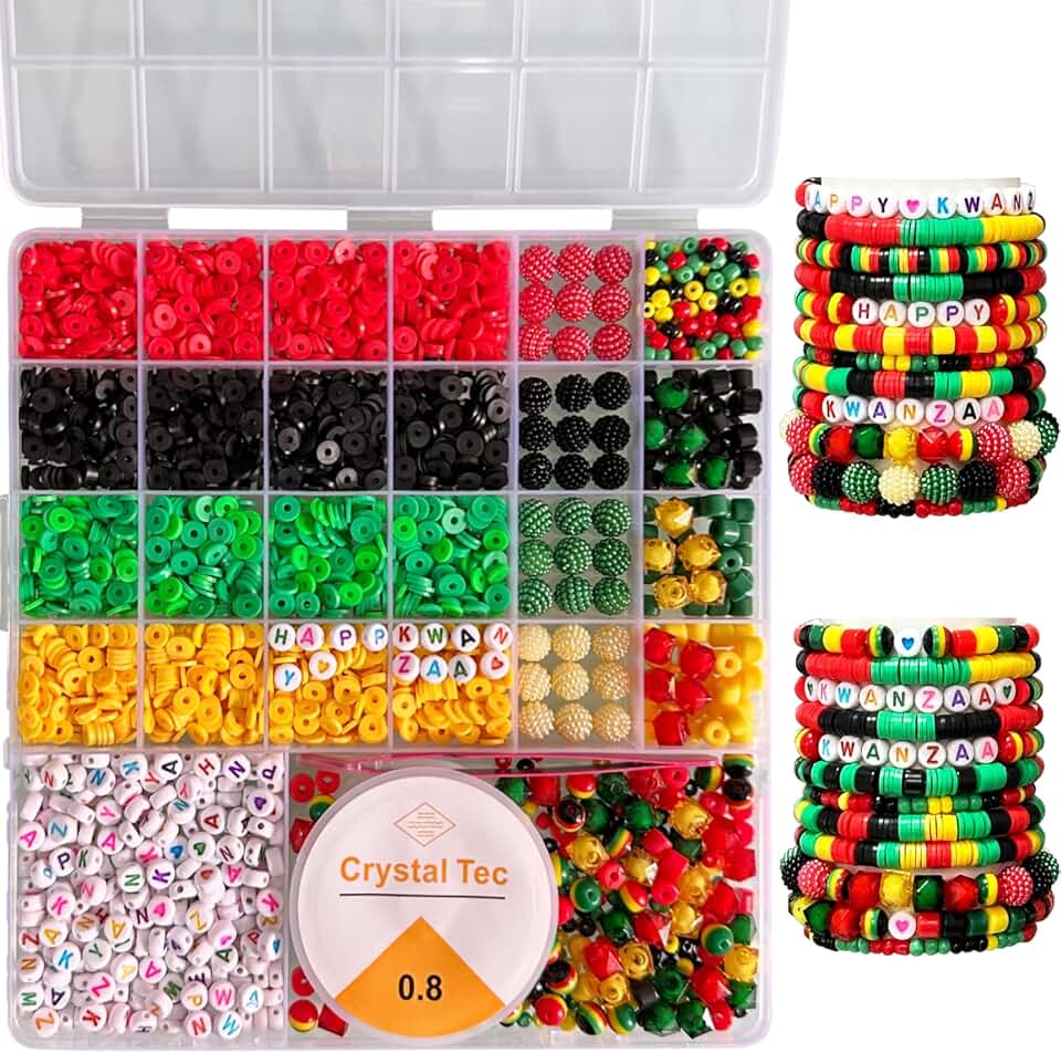 Kwanzaa Clay Beads Bracelet Making Kit