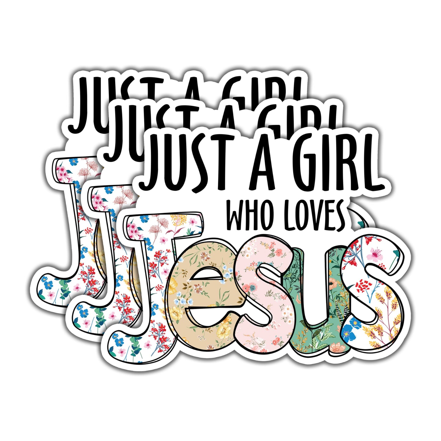 Three Christian Bible Verse Stickers for Tumbler Books and More