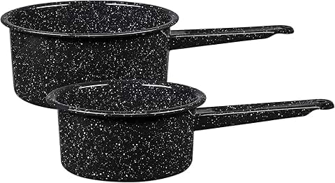 Non-Stick Saucepan Set with Steel Core, 1 & 2 Quart