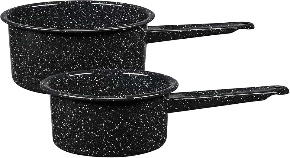 Non-Stick Saucepan Set with Steel Core, 1 & 2 Quart